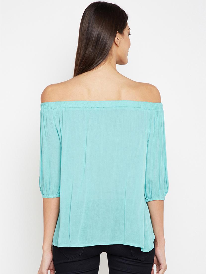 off shoulder embroidered top - 16274816 - Standard Image - 2