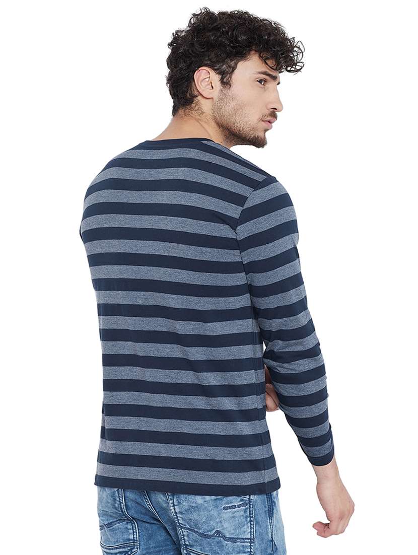 navy blue striped t-shirt - 16275085 - Standard Image - 2