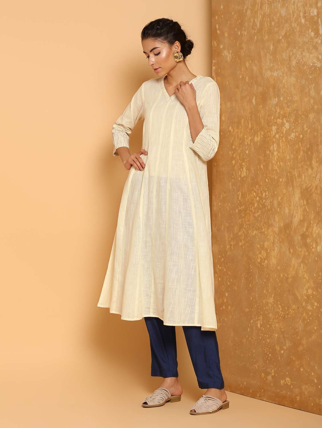 solid anarkali kurta
