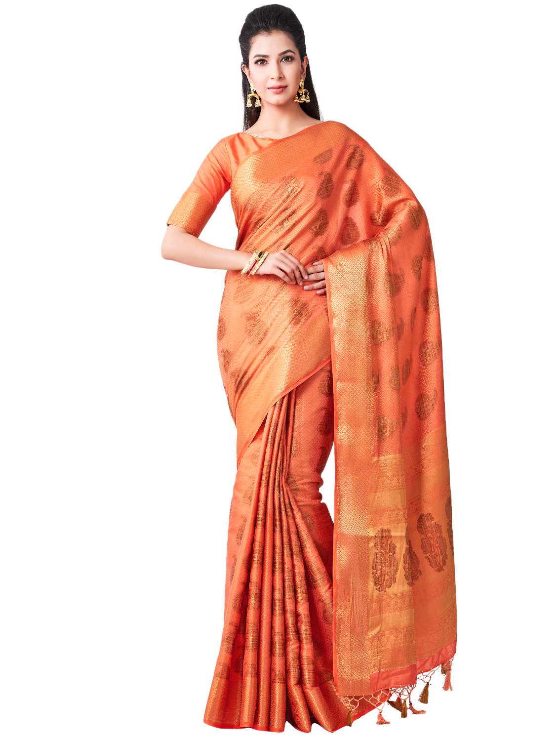 paisley kanjivaram saree