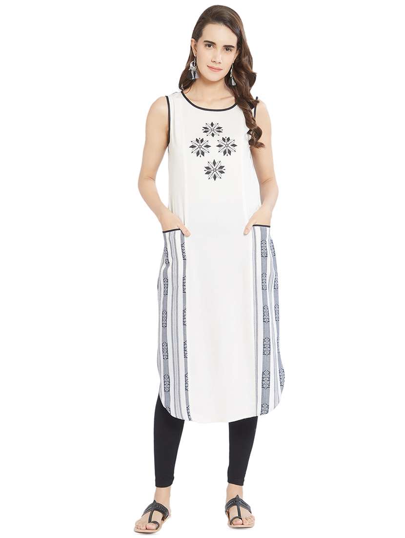 digital printed straight kurta