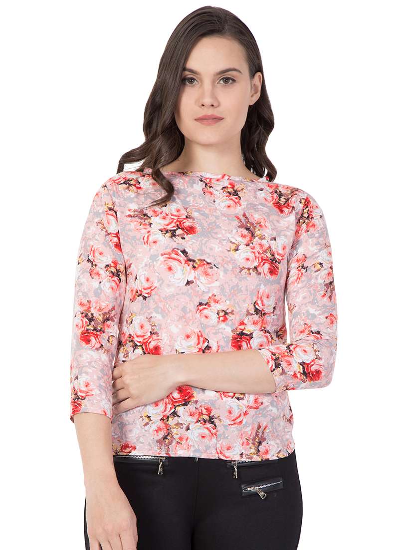 women's straight boat neck top