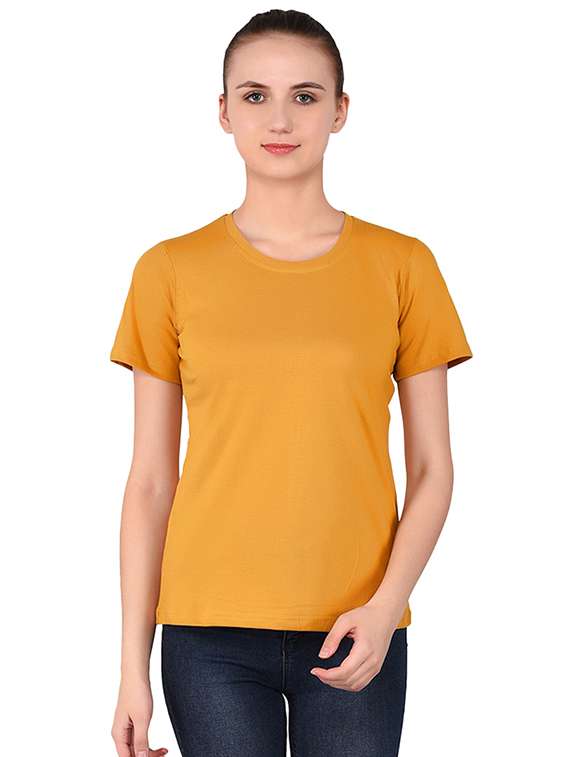 round neck solid tee