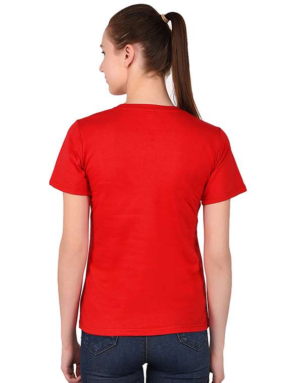 women's plain round neck t-shirt - 16283647 -  Standard Image - 2