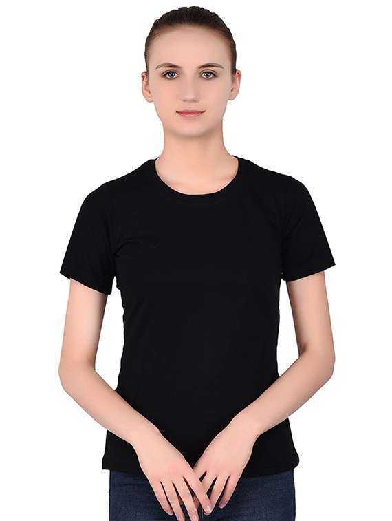 round neck solid tee