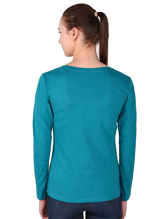 women's plain round neck t-shirt - 16283661 -  Standard Image - 2