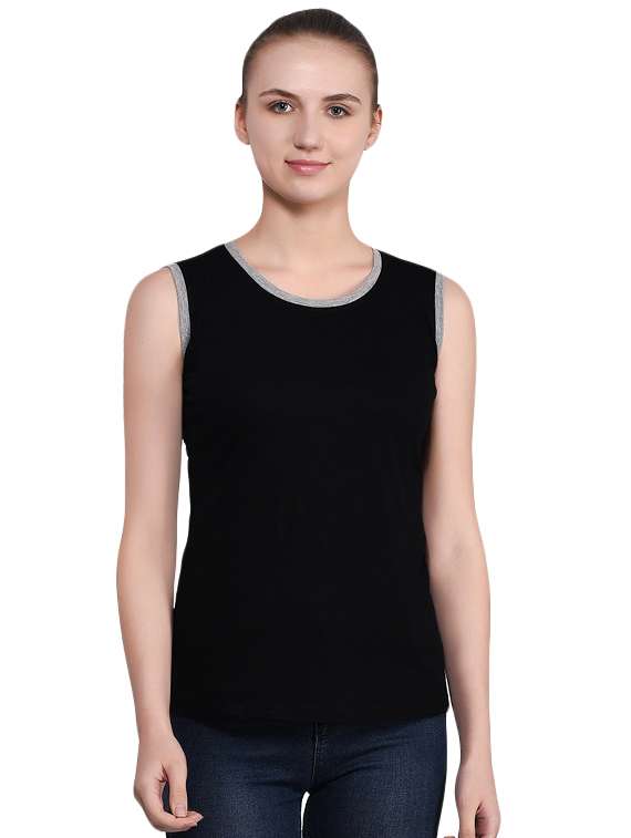 women's color block round neck t-shirt