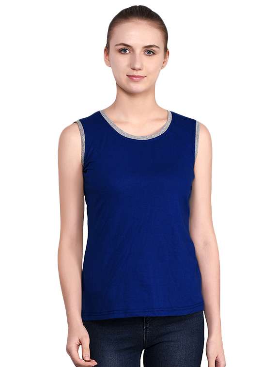women's color block round neck t-shirt