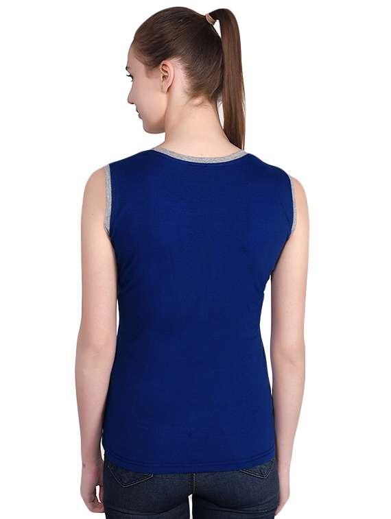 women's color block round neck t-shirt - 16283669 -  Standard Image - 2