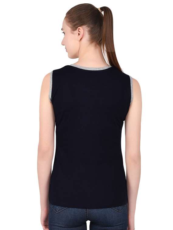 women's color block round neck t-shirt - 16283672 - Standard Image - 2