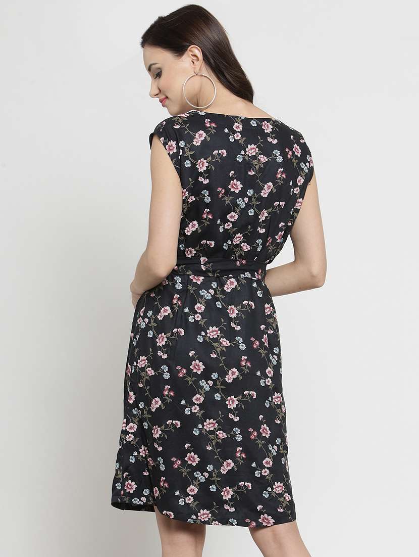 women's fit & flare floral dress - 16287105 -  Standard Image - 2