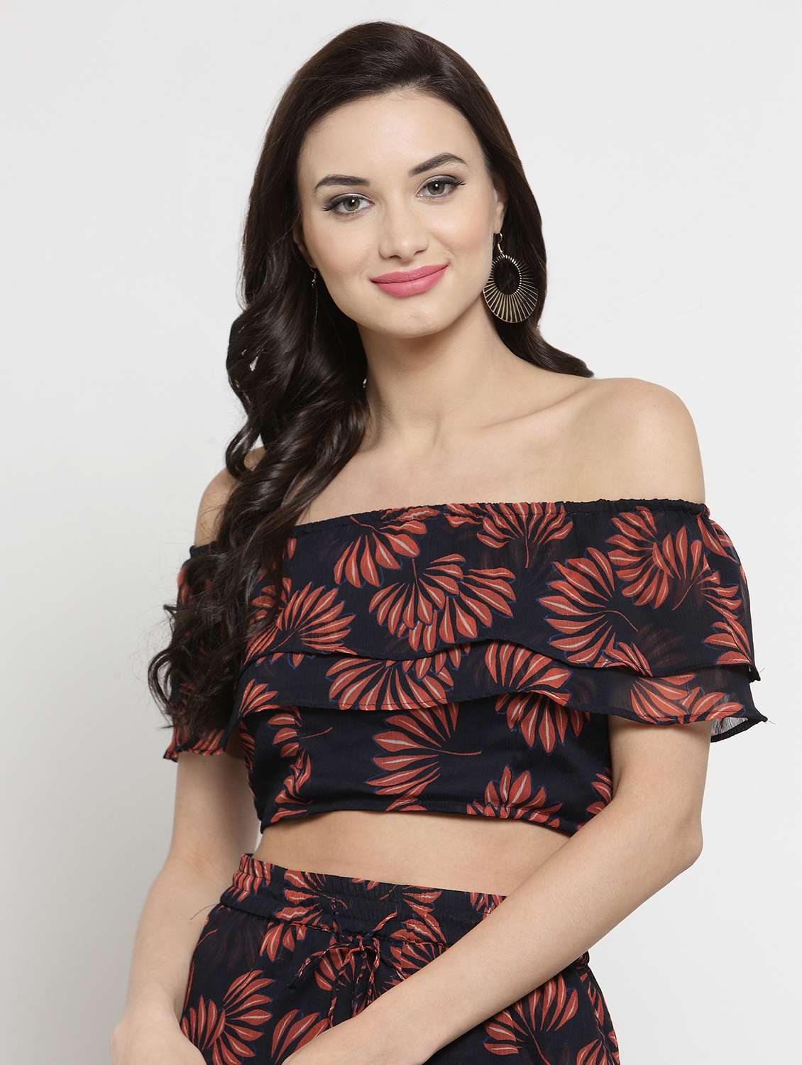 women's crop off shoulder top - 16287137 - Zoom Image - 0
