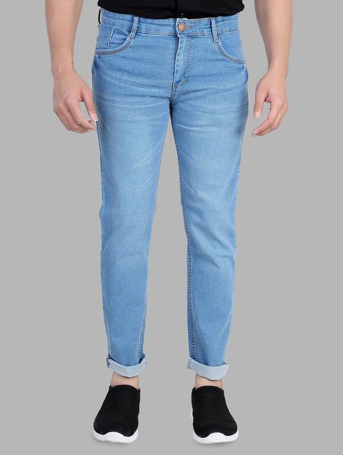 mens slim fit plain jeans - 16293144 - Standard Image - 0