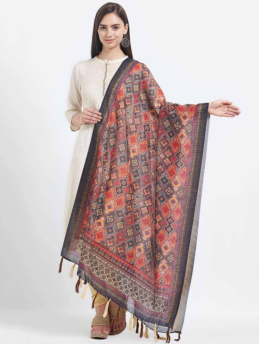 ikat printed dupatta