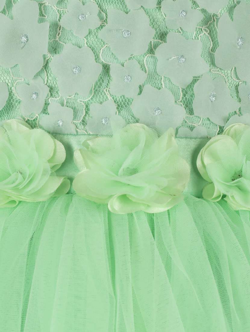green polyester dress - 16296572 - Standard Image - 2