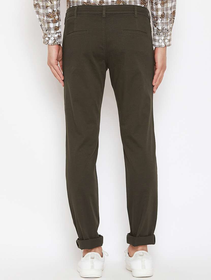 green solid chinos - 16298305 - Standard Image - 2