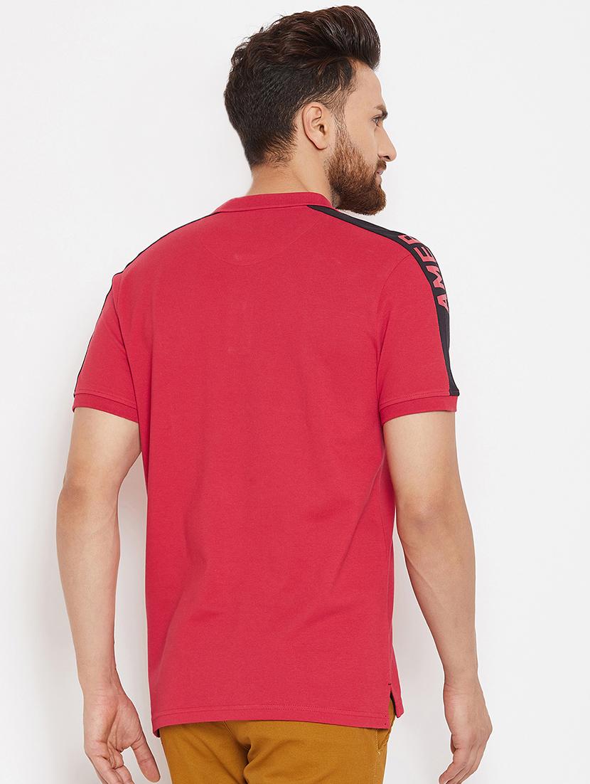 red solid polo tshirt - 16298334 - Standard Image - 2
