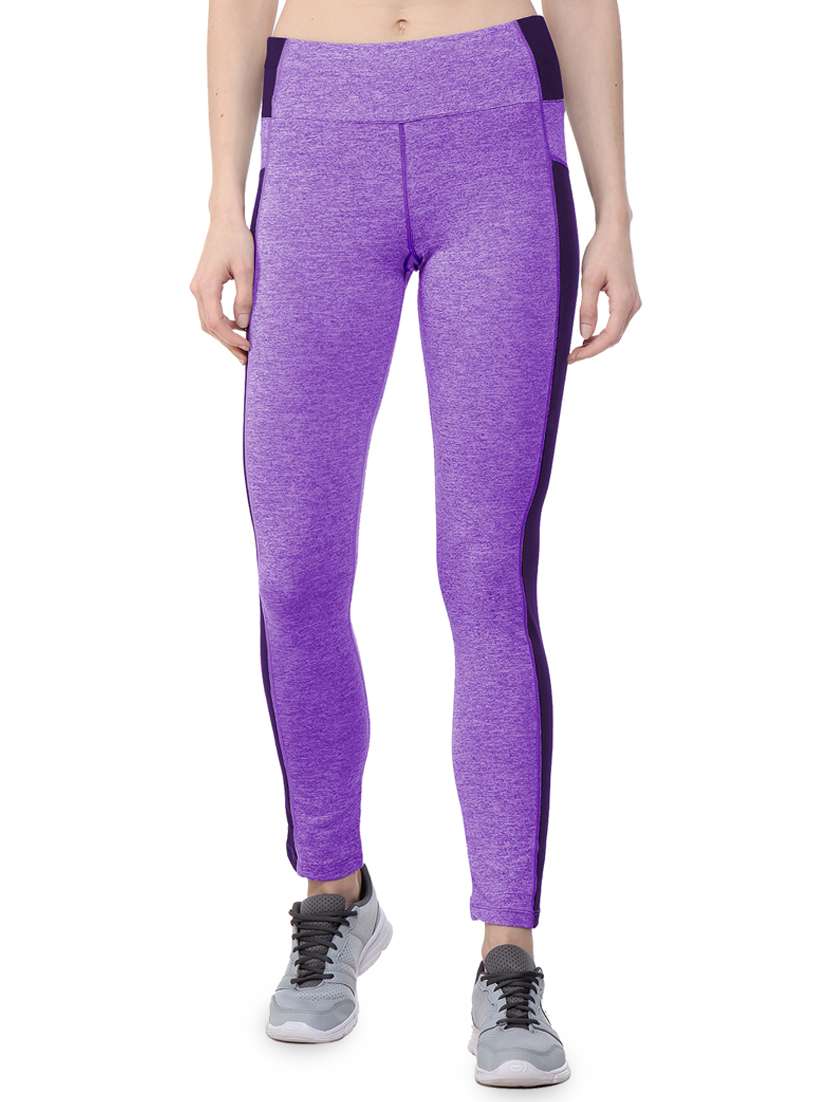stitch detail color block yoga pant
