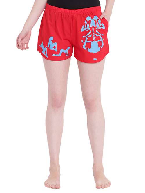 pocket patch graphic print shorts - 16302379 - Standard Image - 0