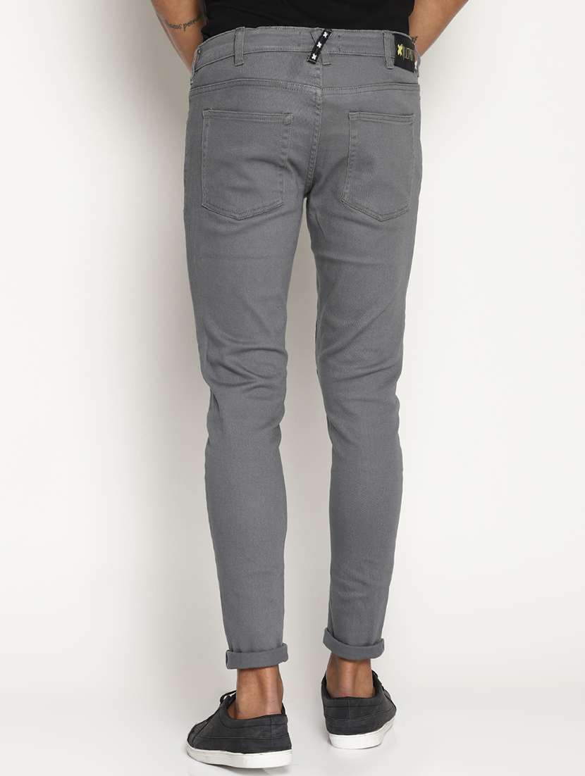 grey biker denim - 16302830 - Standard Image - 2