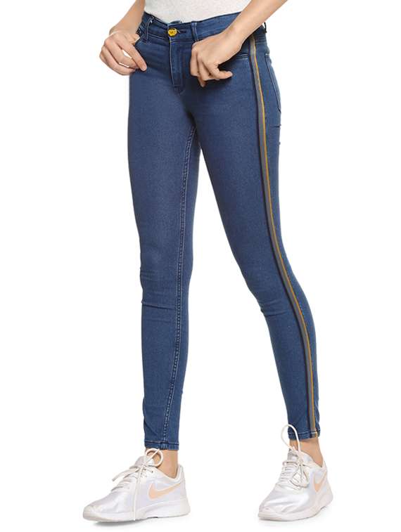 women's plain skinny fit jeans