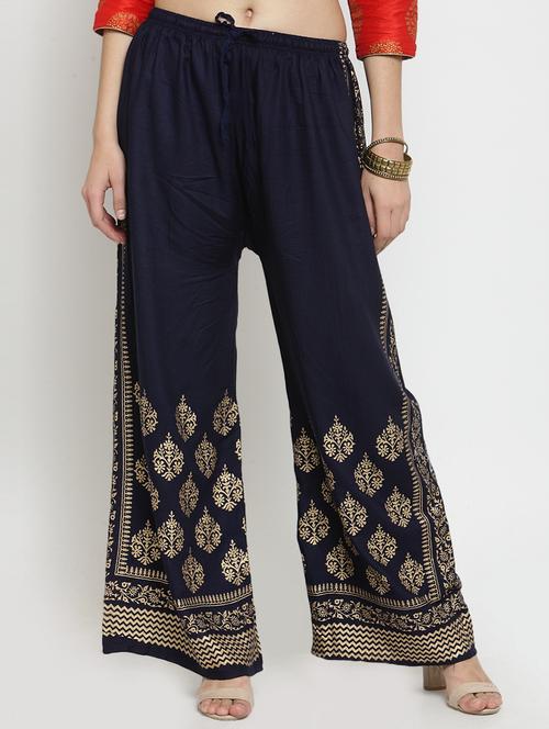 block print flared palazzo - 16304969 -  Standard Image - 0