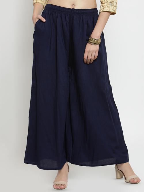 solid flared palazzo - 16305109 -  Standard Image - 0