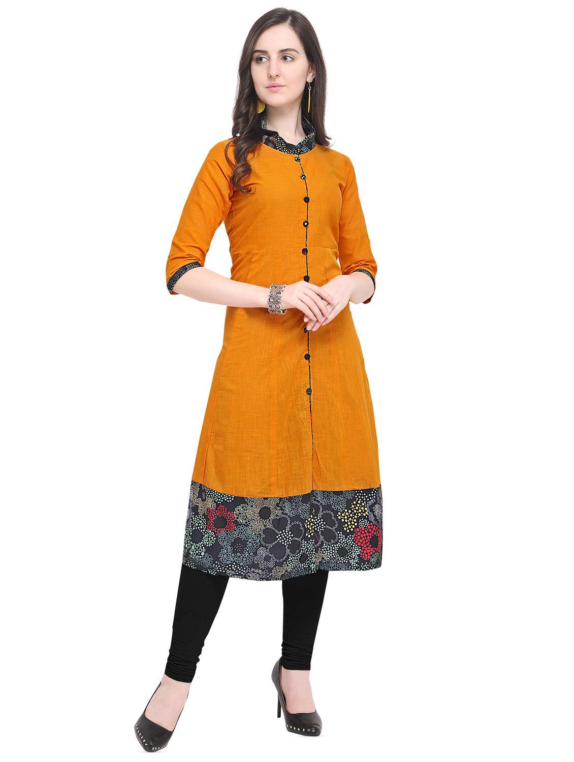 floral printed anarkali kurta