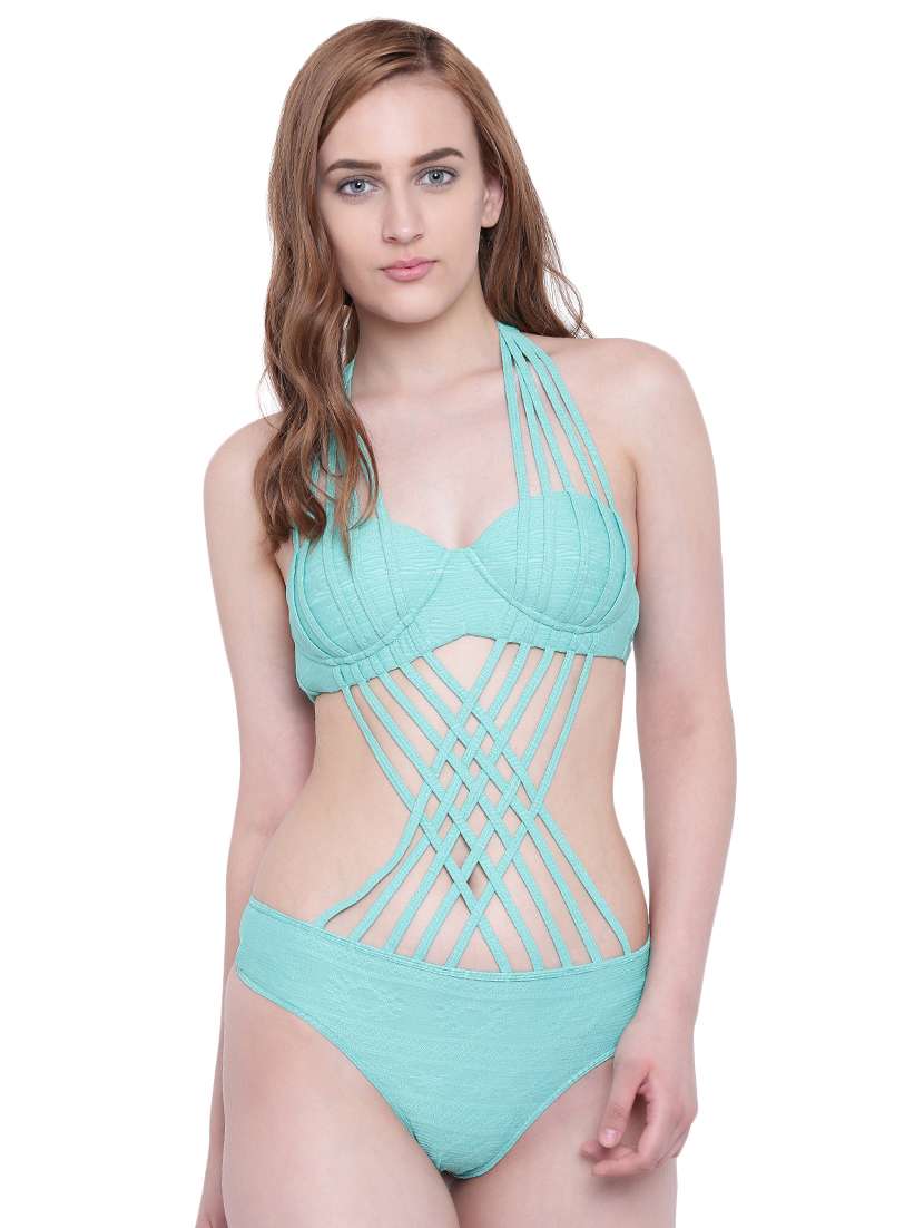 halter neck strappy monokini