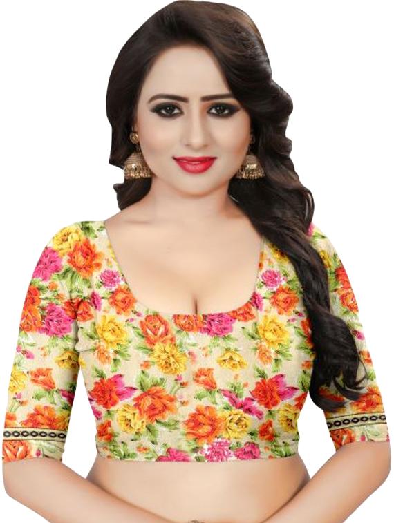 conversational embroidered saree with blouse - 16308477 - Standard Image - 2