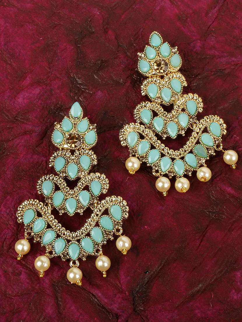 gold brass  earring