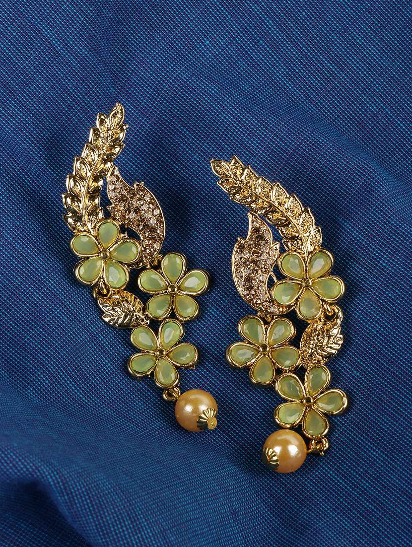 gold brass drop earring