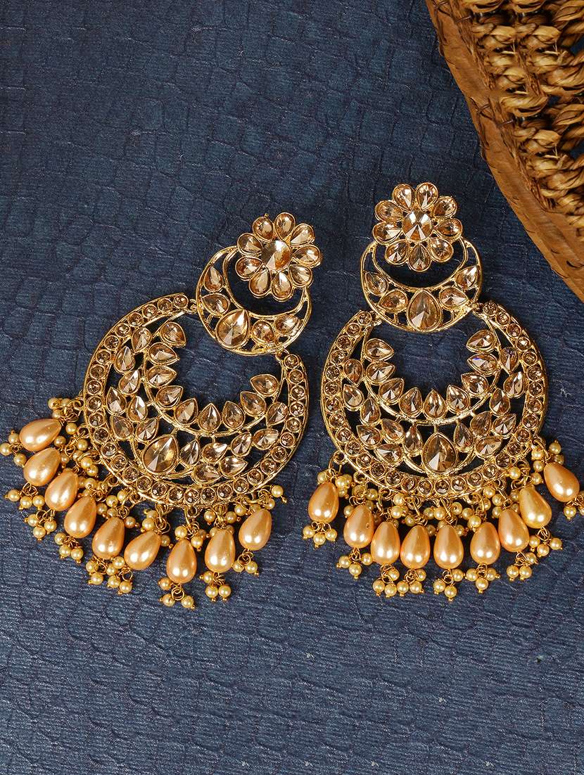 gold brass  earring