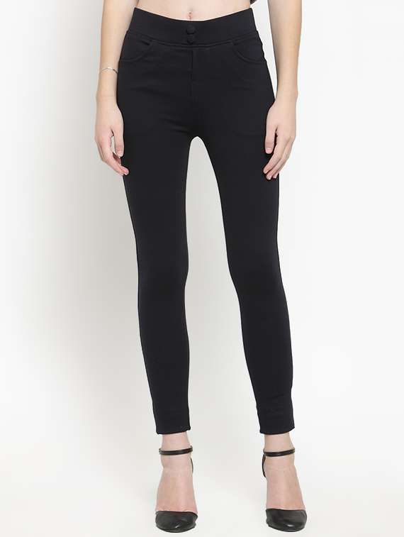 pocket detail high rise jegging