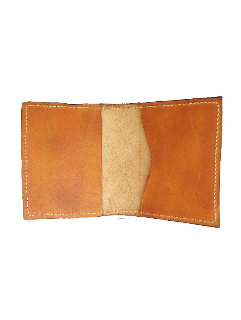light brown leather card holder - 16312435 - Standard Image - 2