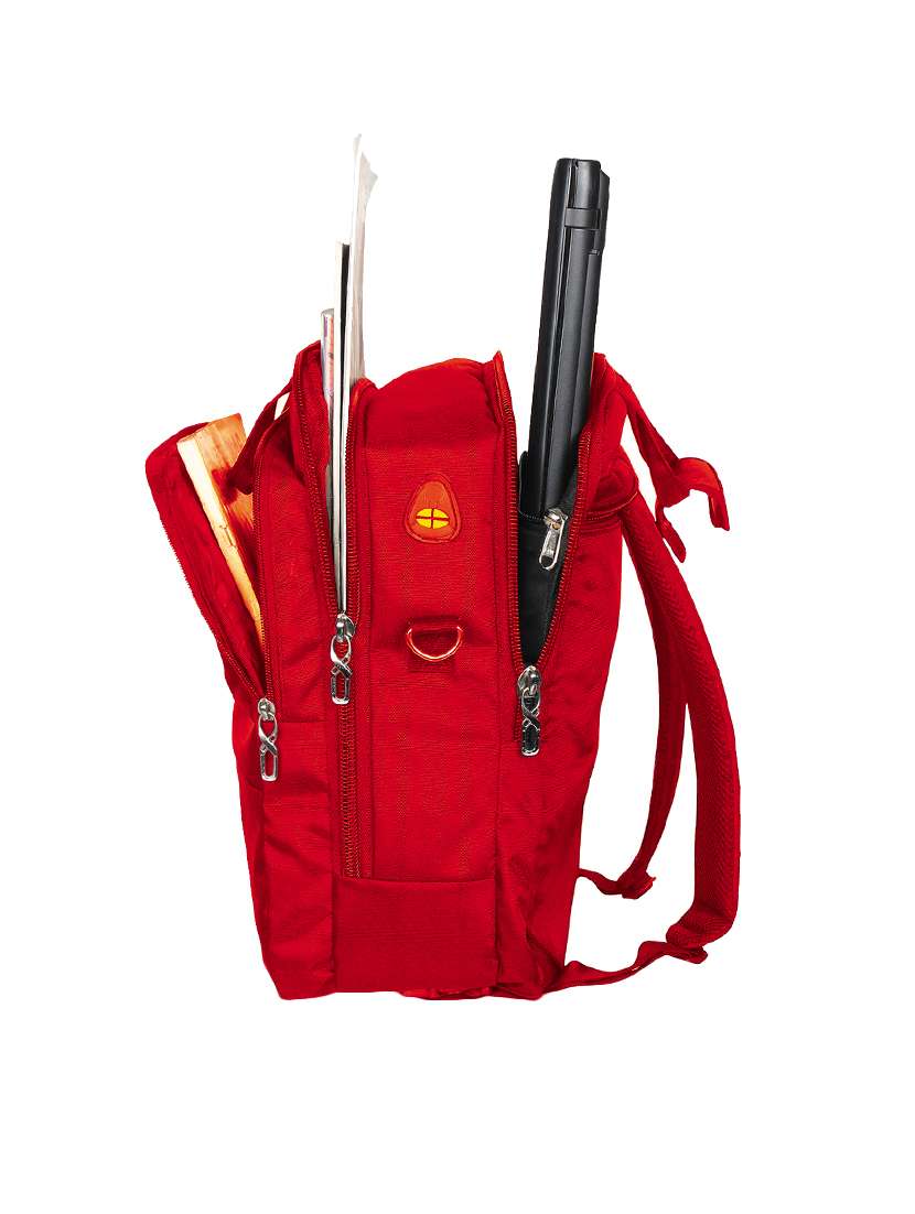 red polyester backpack - 16312445 -  Standard Image - 2