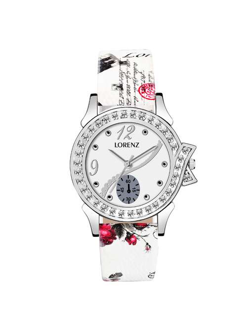 lorenz as-51a round dial analog watch
