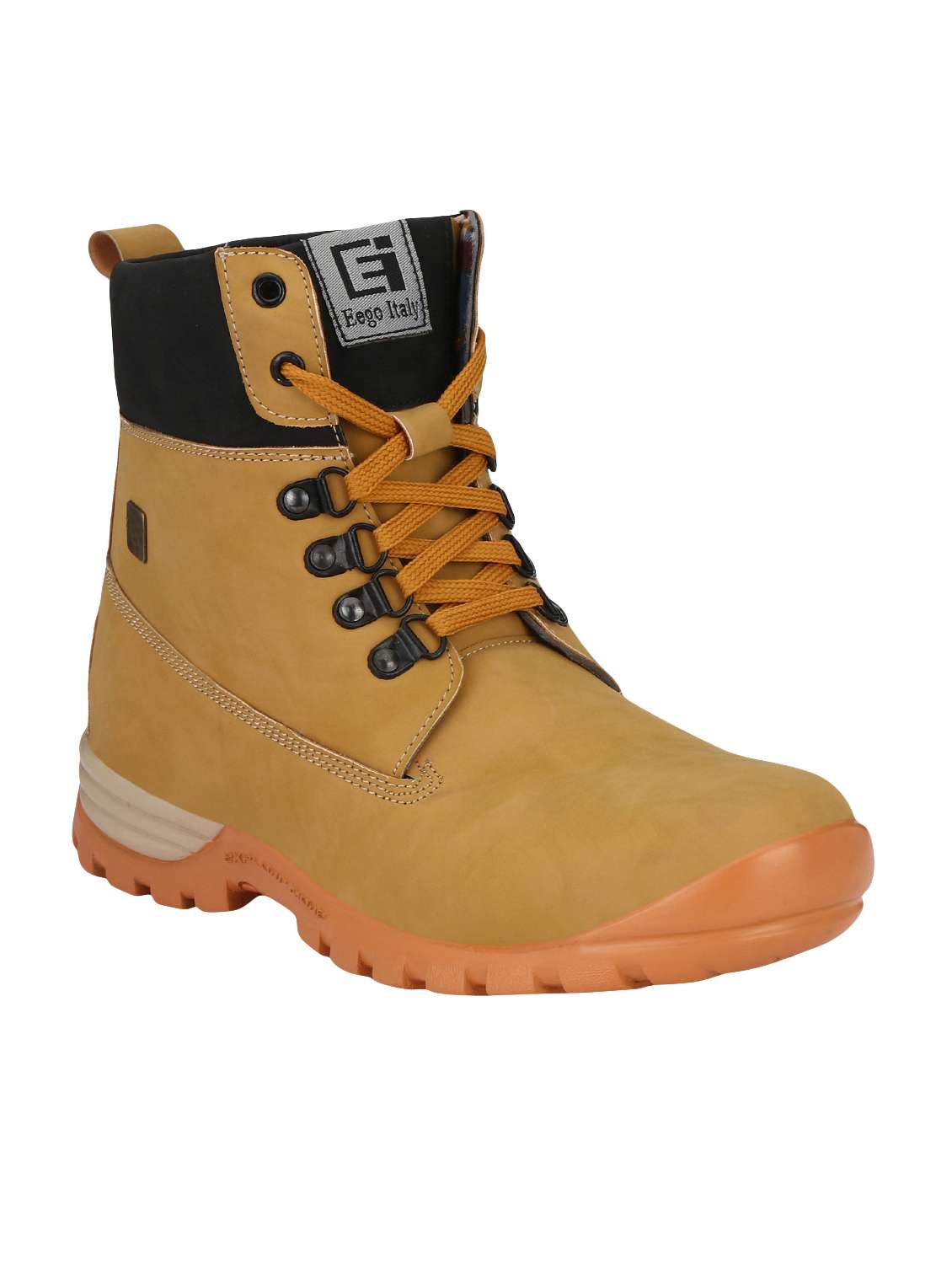 tan lace up high ankle boots