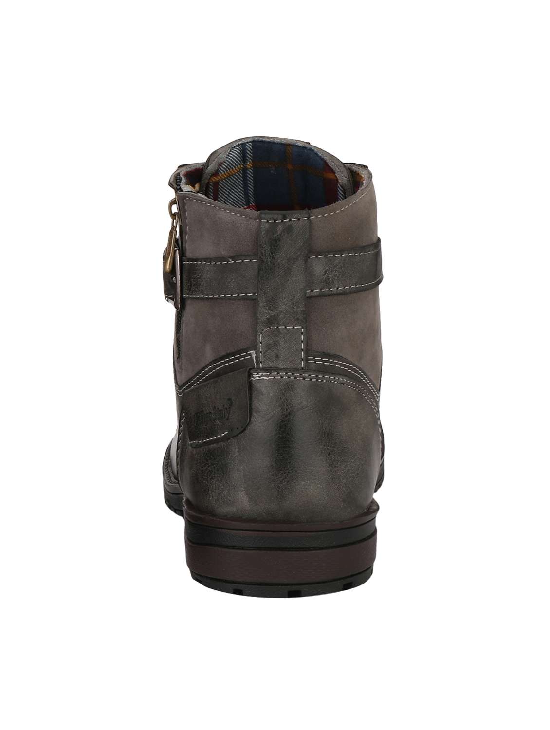 brown leatherette high ankle boots - 16319798 -  Standard Image - 2