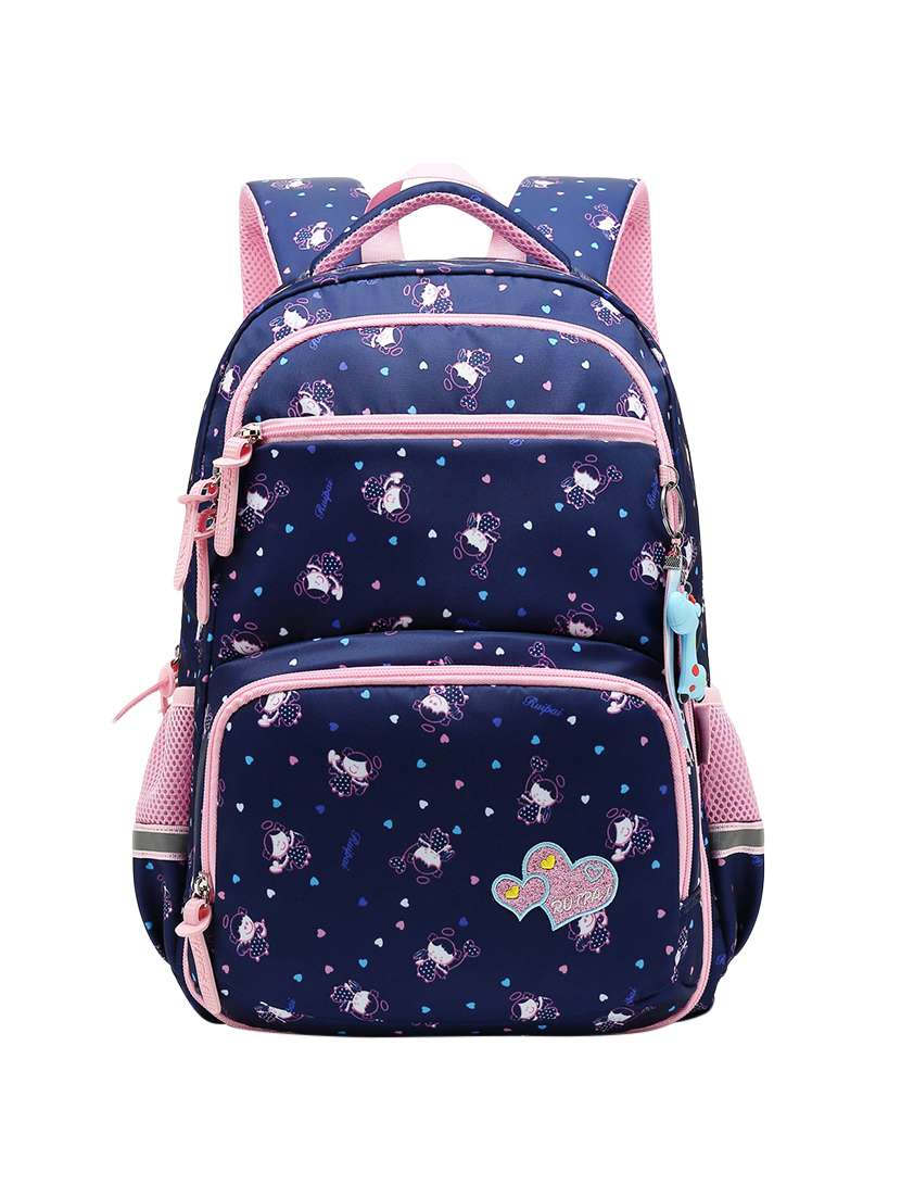 blue polyester regular backpack