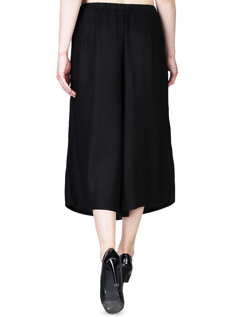 black rayon cullottes - 16322476 - Standard Image - 2