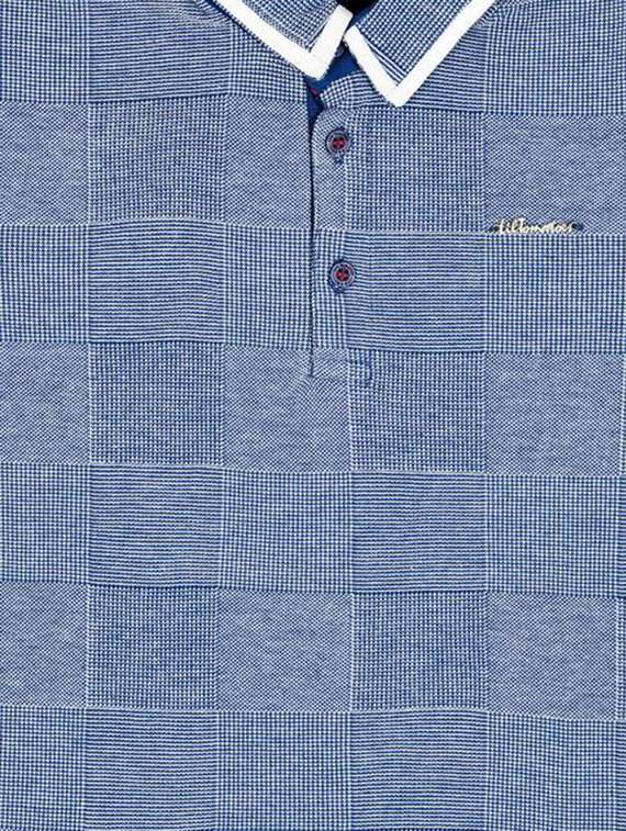 polo neck grid pattern t-shirt - 16324139 -  Standard Image - 2