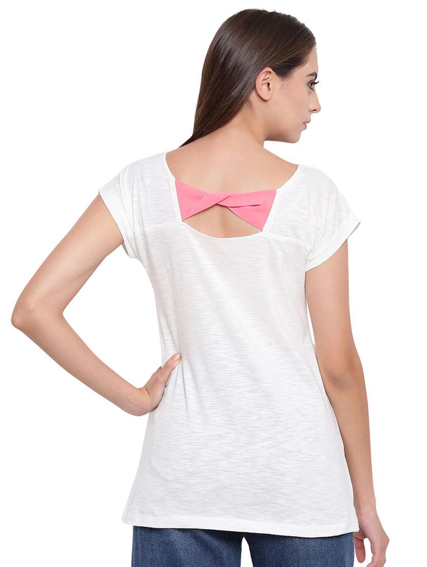 women's straight round neck top - 16328089 -  Standard Image - 2
