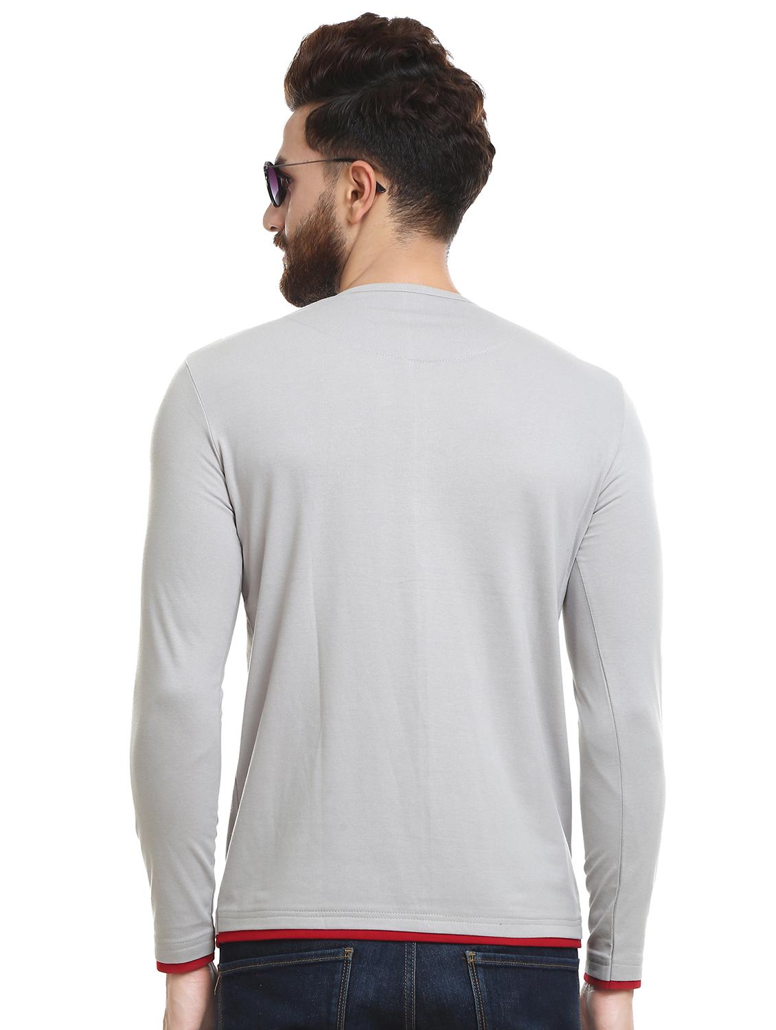 grey solid tshirt - 16328210 - Standard Image - 2