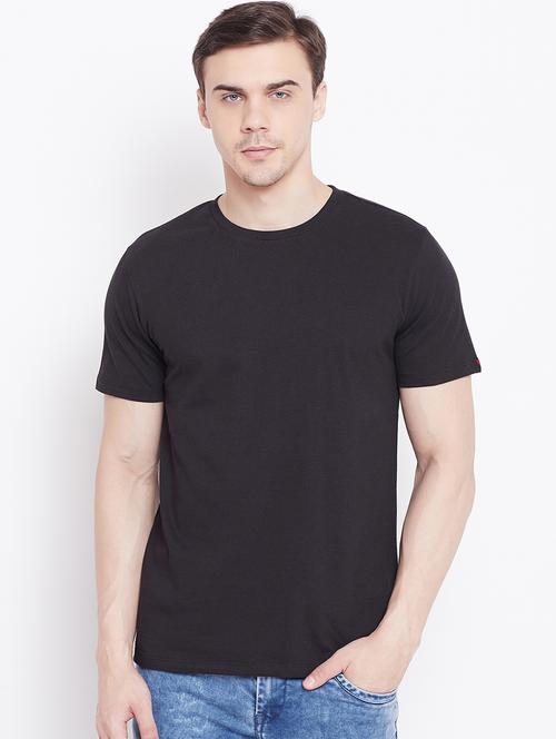 black solid t-shirt - 16328230 - Standard Image - 0