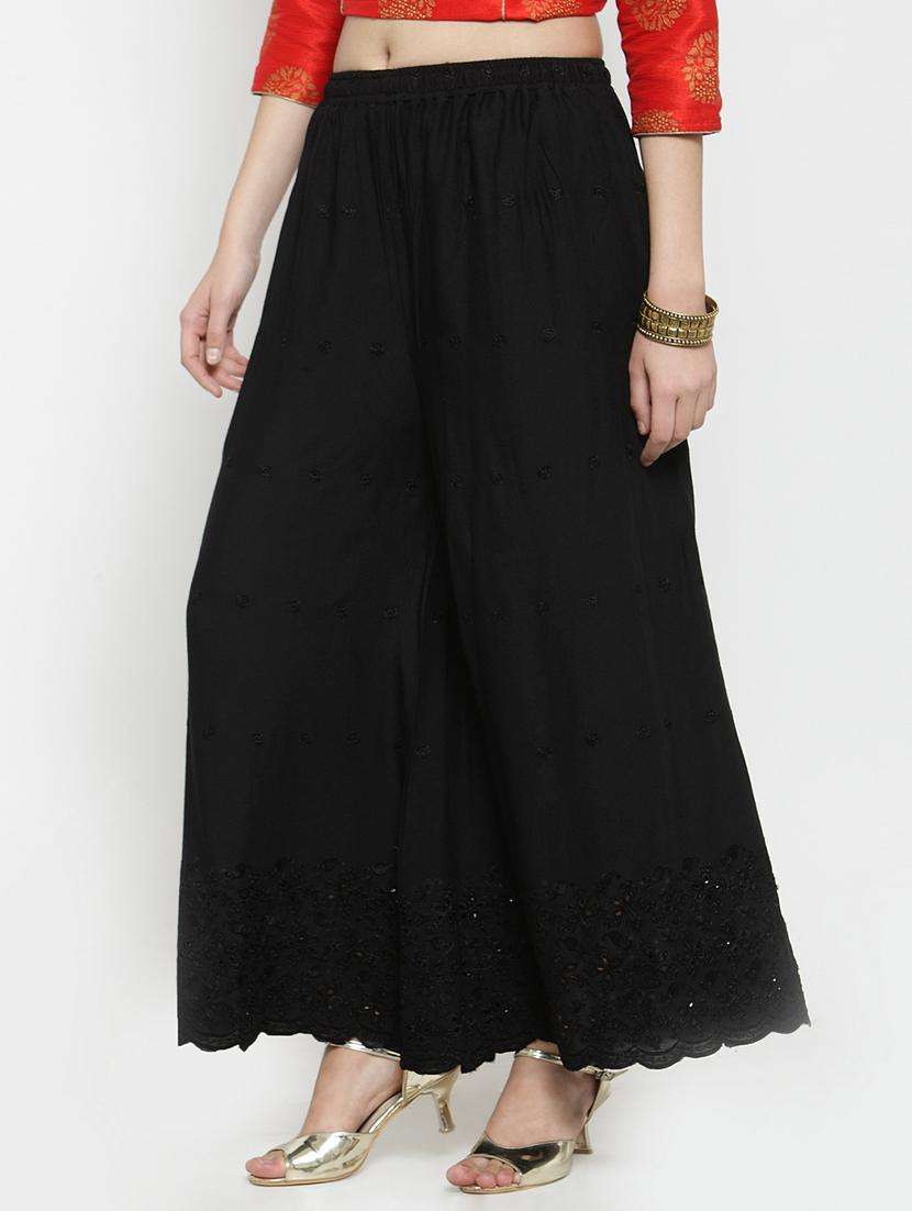 chikankari straight palazzo - 16329371 -  Standard Image - 2