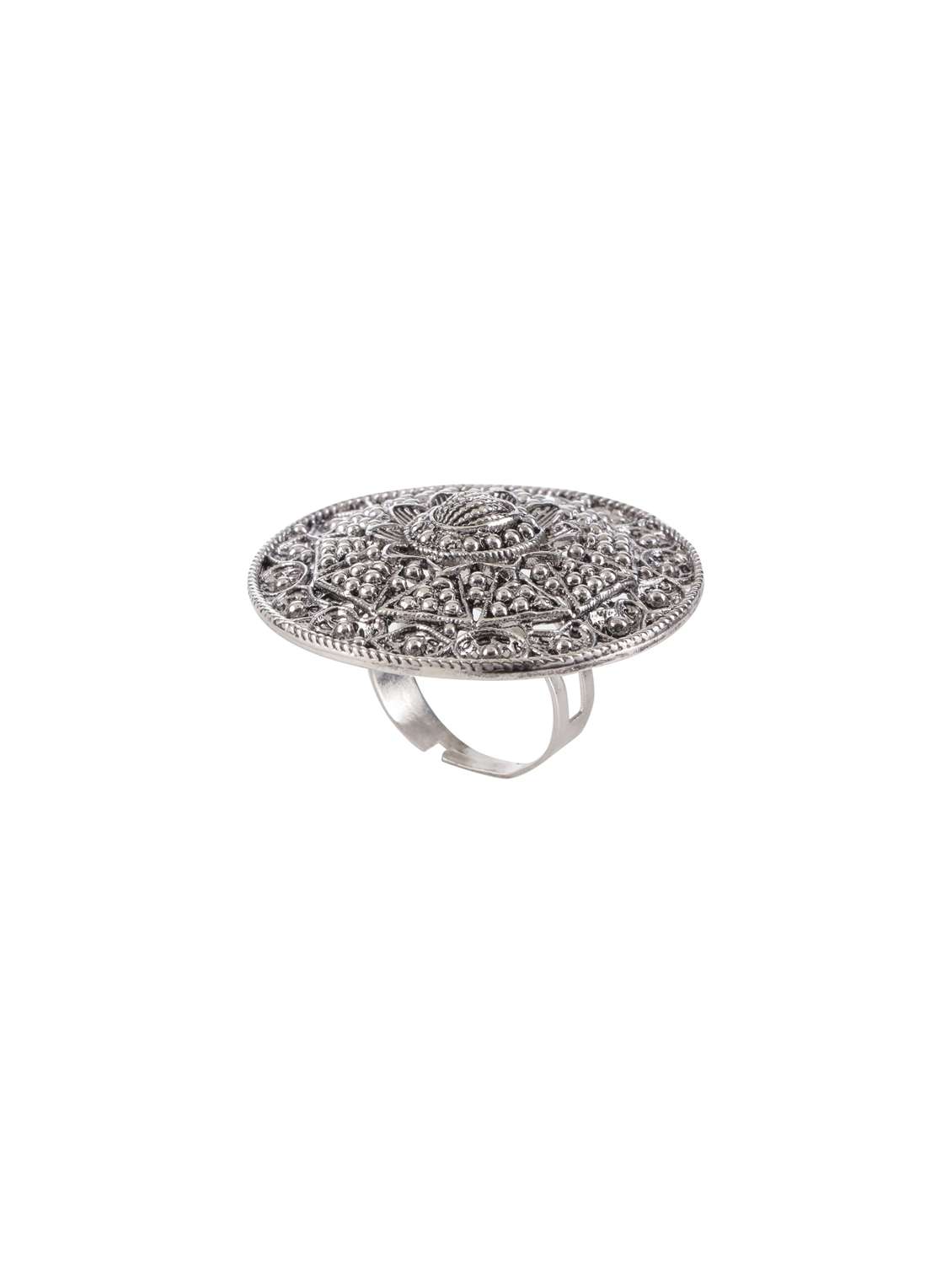 silver metal finger  ring