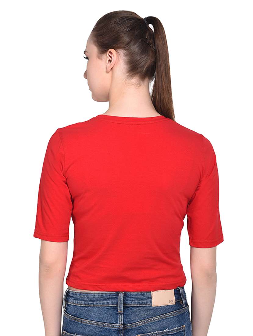 color block short sleeved top - 16331417 - Standard Image - 2
