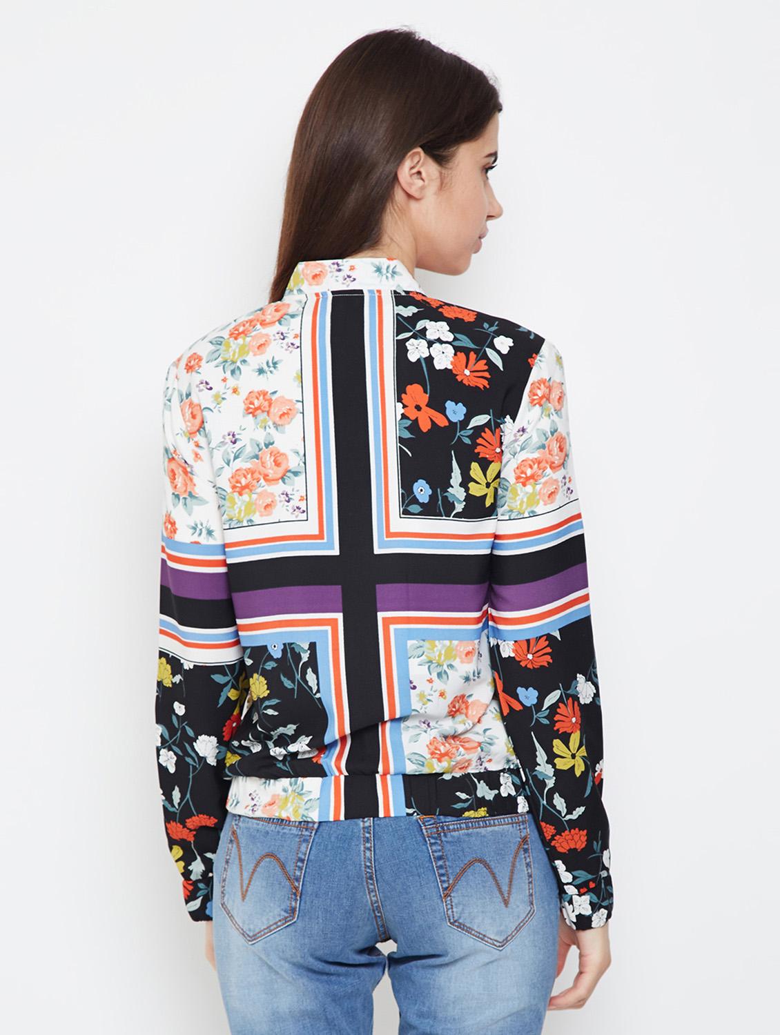 zip-up floral summer jacket - 16333152 - Standard Image - 2