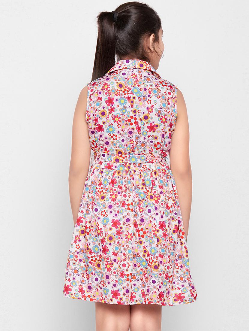 tie knot waist floral print dress - 16336409 - Standard Image - 2